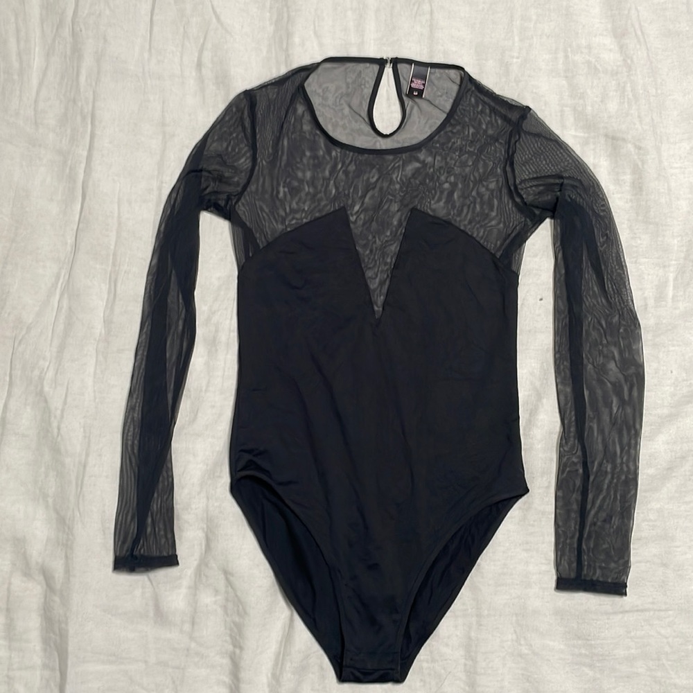 Victoria Secret mesh bodysuit [black, small]